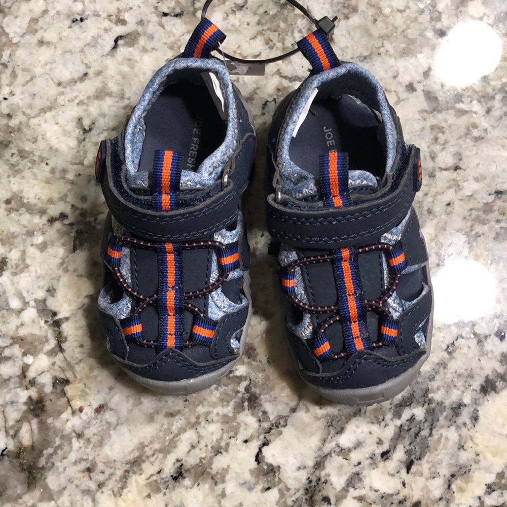 NWT - Blue and Orange Sandal - Size 4